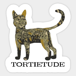 Tortietude Sticker